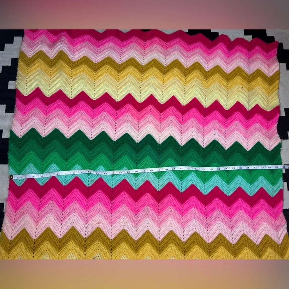 Fab af, handmade, rainbow  blanket!!